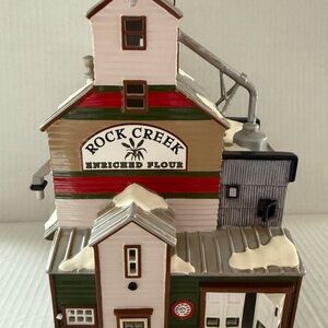 Dept 56 - Snow Village Collection Farmers Coop Rock Creek Enriched Flour Bldg